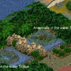 More information about "Anaconda and Turtle in the Water Statues by RDingFT"