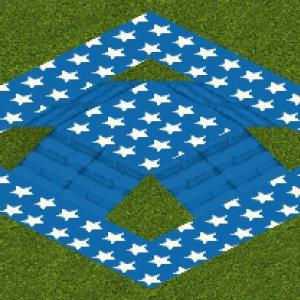 More information about "White on Blue Stars Path by Cricket"