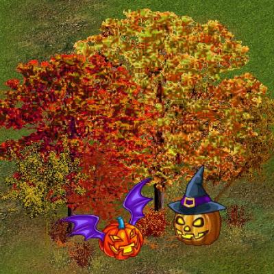 More information about "Bat Pumpkin and Witch Pumpkin Decor Pack by SavyKet"