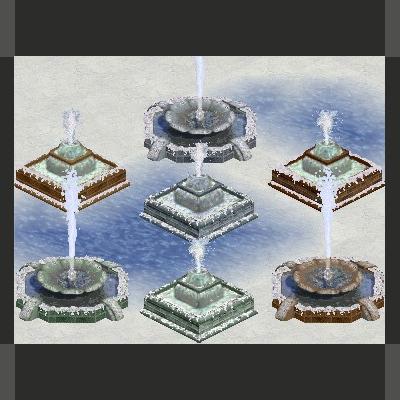 More information about "Snowy Brick Fountains by Genkicoll"
