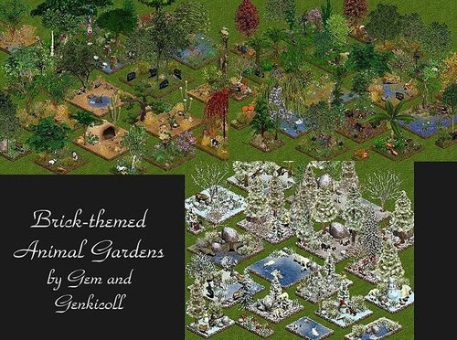 More information about "Brick Themed Animal Gardens Combined by Genkicoll & Gem"
