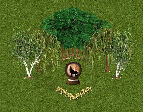 Howling Wolf Globe by Yellowrose