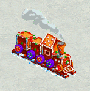 Scenic Christmas Cookie Train Engine by SavyKet