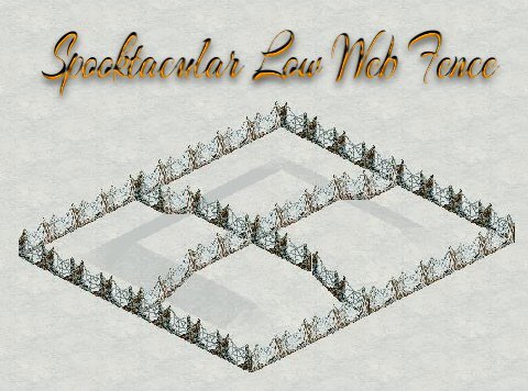 Spooktacular Low Web Fence by Yellowrose