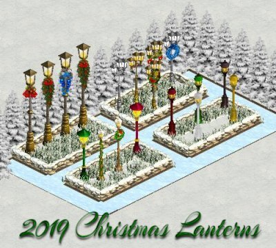 More information about "Christmas Street Lanterns by Yellowrose"