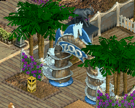 New Years Trash Can in Gold, Black and Silver by Cricket